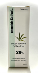 Olejek Cannabis Sativa L„Full Spectrum" 20 %